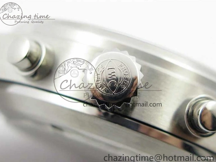 MIROTIME 0103 Pilot Chrono IW377726 ZF 1:1 Best Edition Green Dial on Brown Leather Strap A Trendsetting 7125